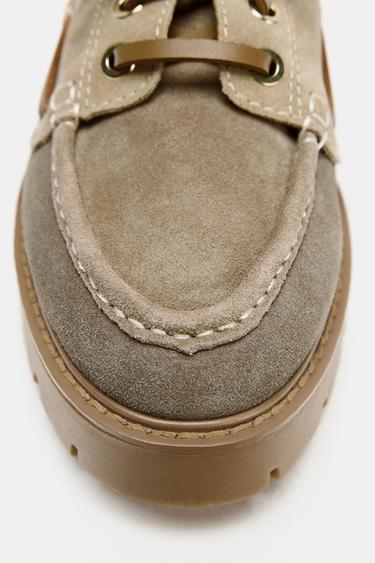 MOCASSINS BATEAU À PLATEFORME - Multicolore de Zara - Image 6