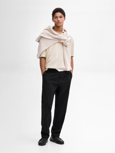 Polo punto manga corta algodón - Beige de Zara