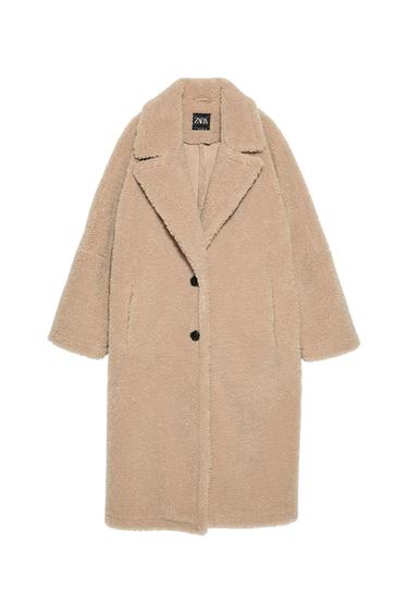 FAUX SHEARLING COAT