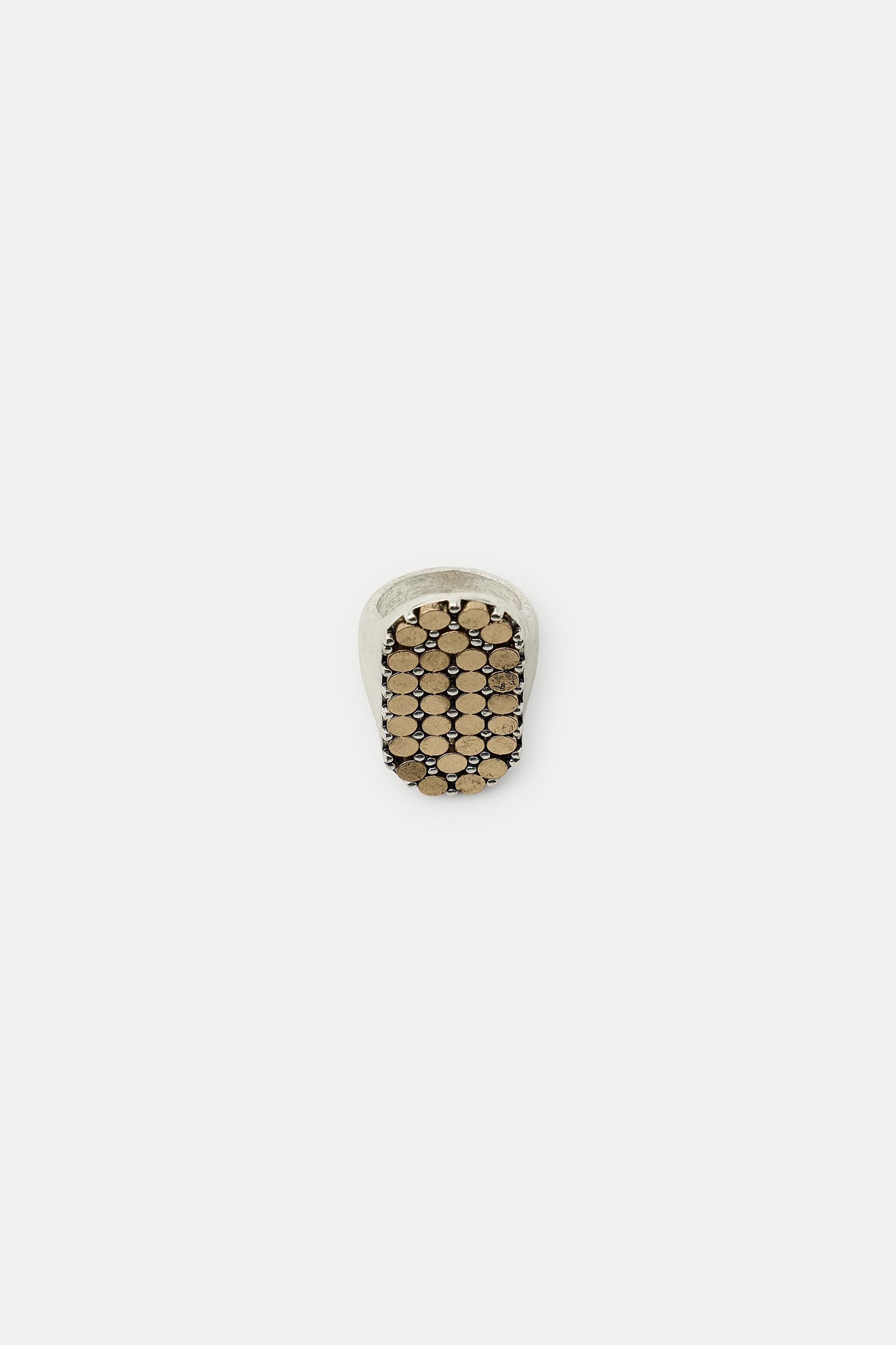 BAGUE OVALE COMBINÉE