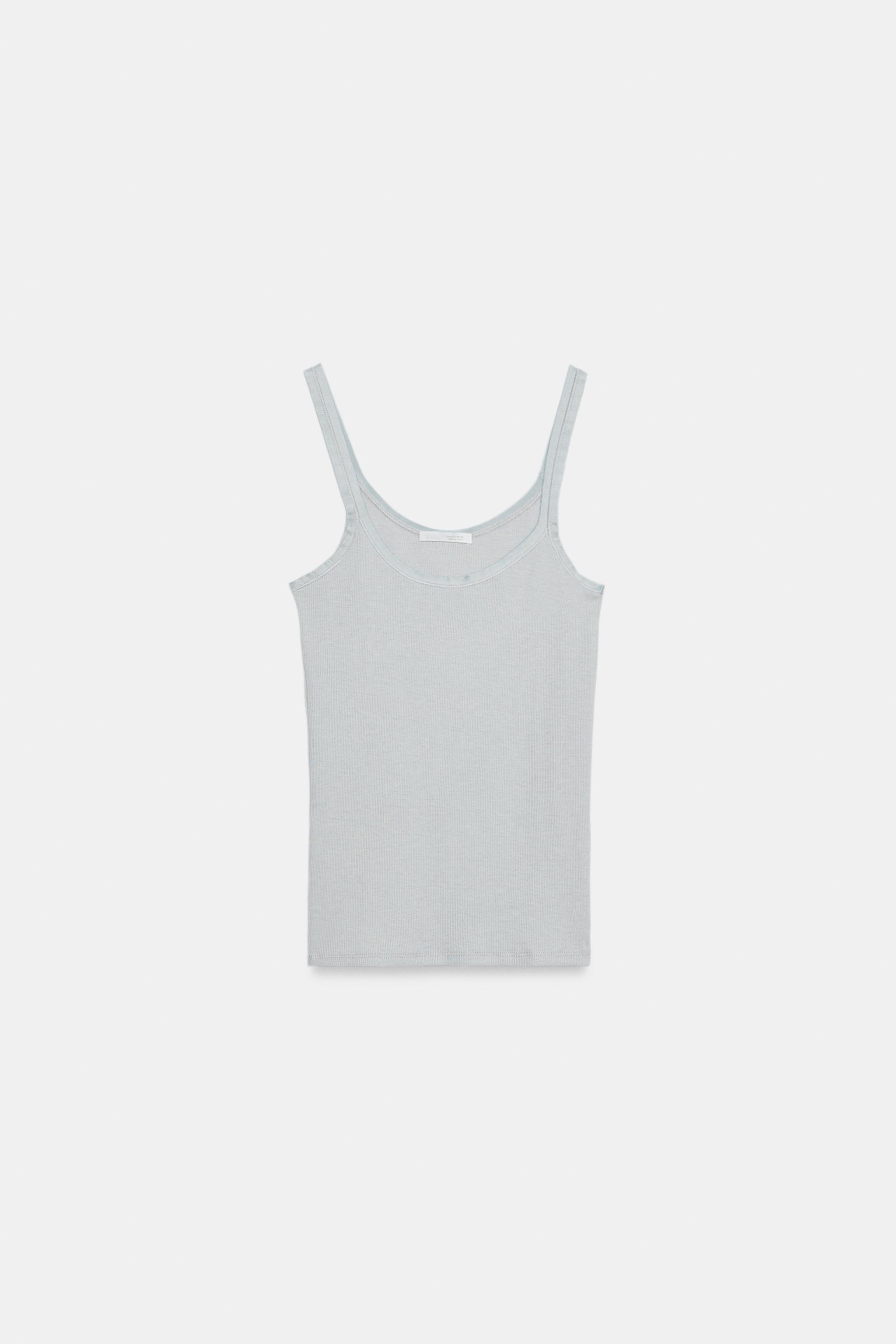 RIBBED STRAP TOP