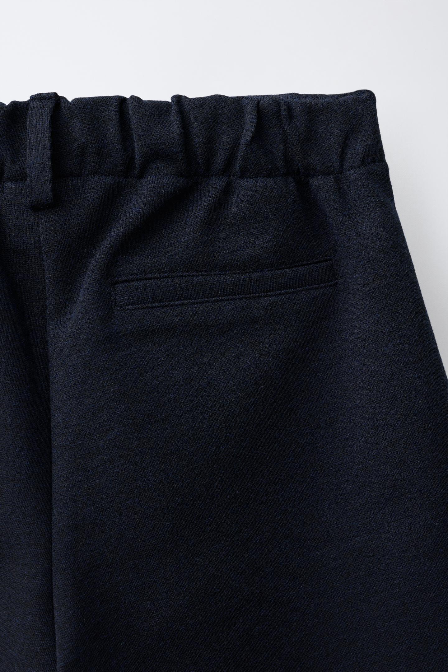 Детские шорты Zara Long Pleated, цвет: Тёмно-синий — фото 4
