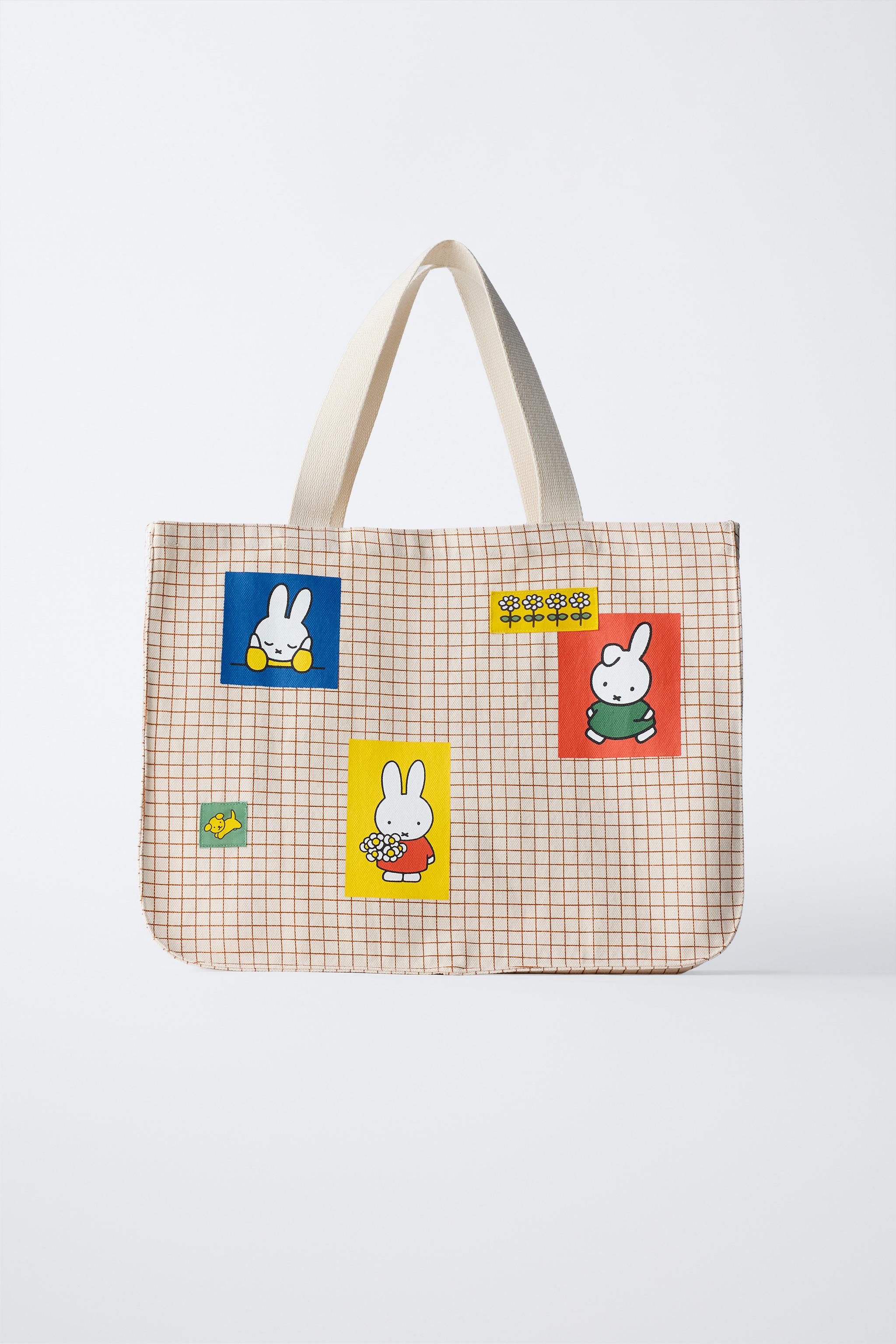 miffy 星柄バッグ PLAID SHOPPER MIFFY™ MERCIS BV © - Dark pink | ZARA United States