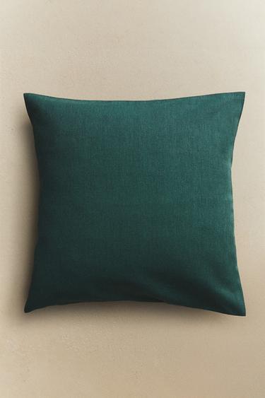 FUNDA COJÍN LISA - Turquesa de Zara