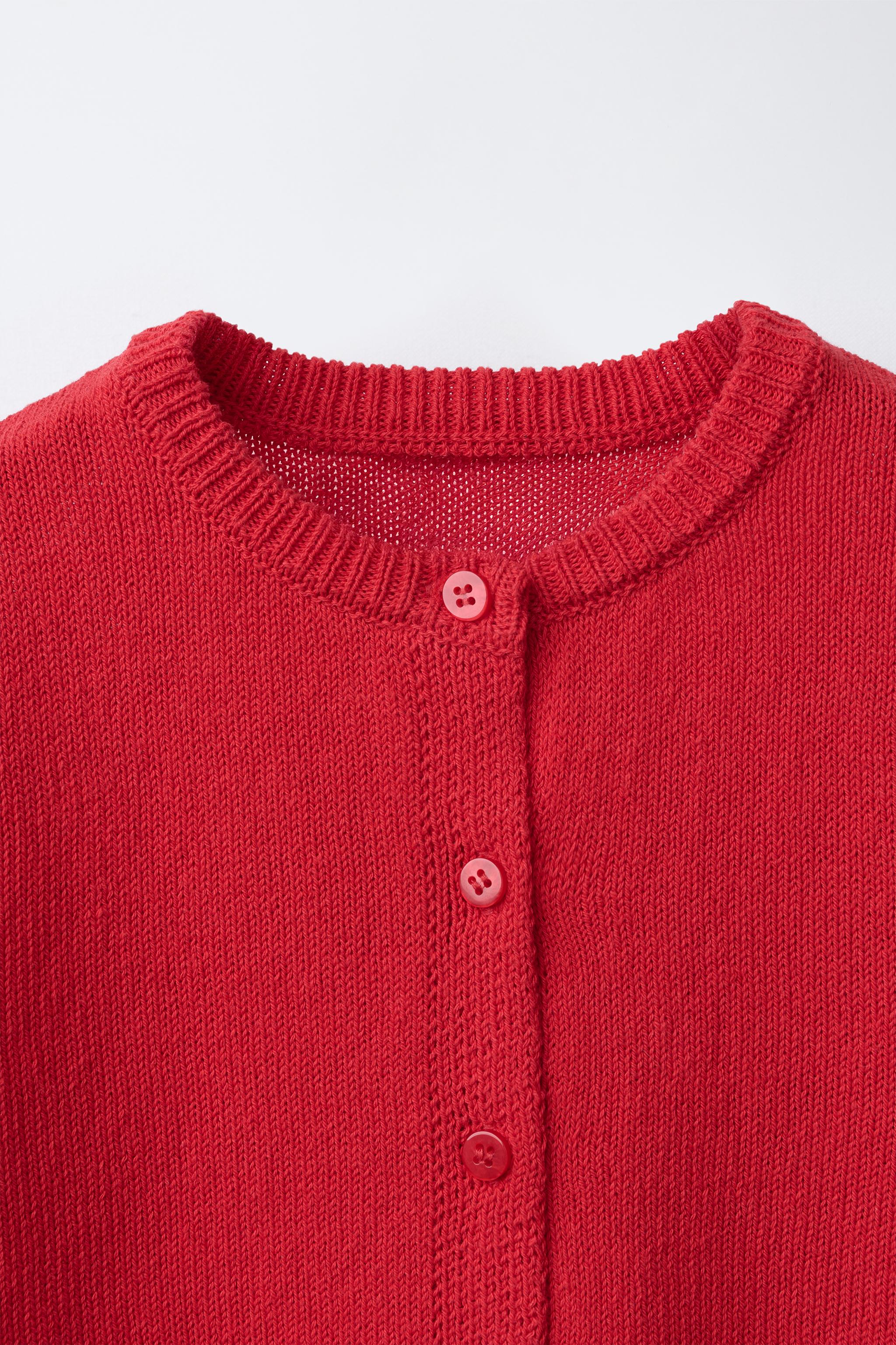 SHORT SLEEVE KNIT CARDIGAN