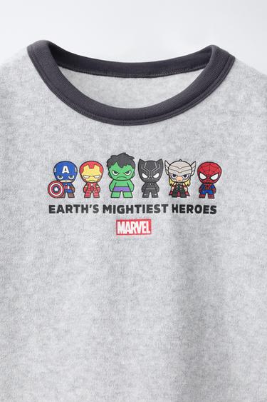 1.5-6 YEARS / THE AVENGERS © MARVEL VELOUR PYJAMAS - Grey marl by Zara