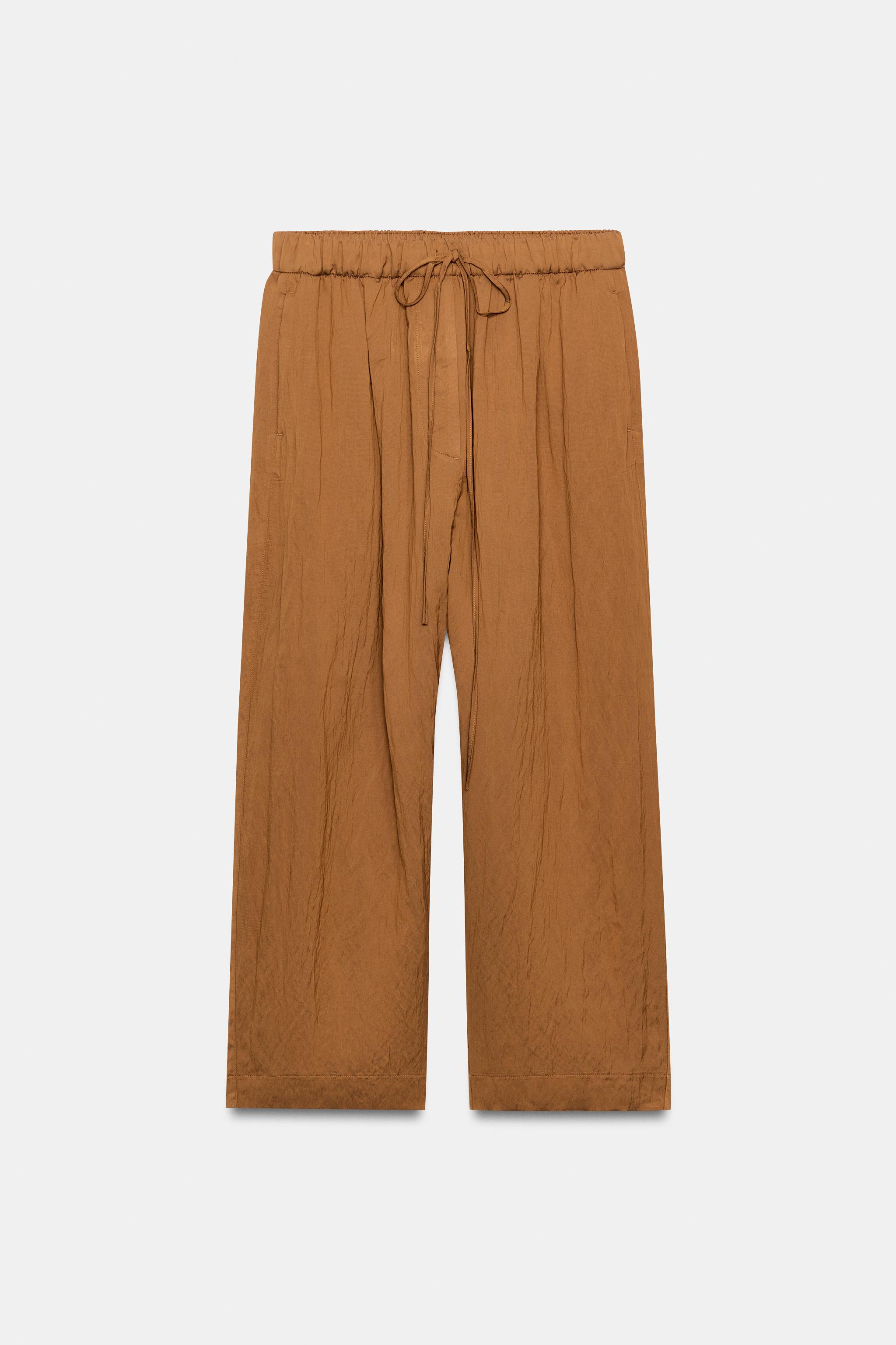 ZW COLLECTION FLOWY PANTS - Tobacco | ZARA United States