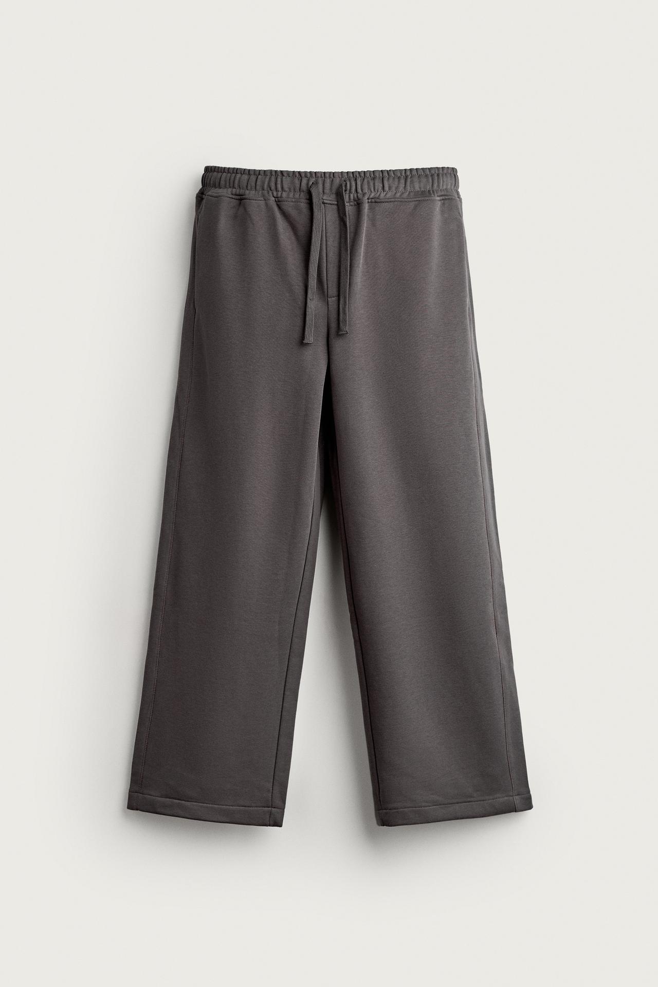 BASIC LOOSE-FIT SWEATPANTS — Dark anthracite