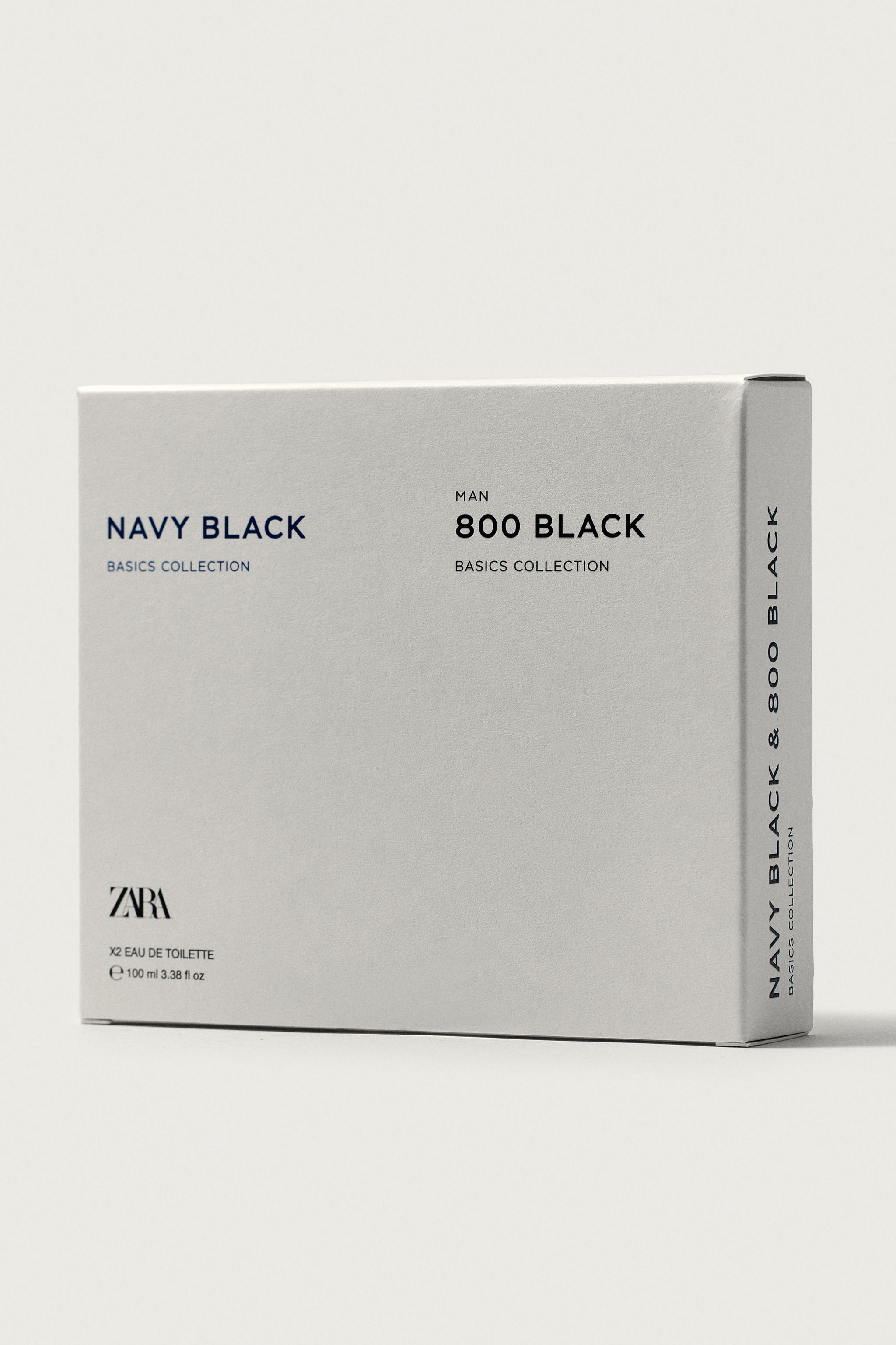 NAVY BLACK + ZARA MAN 800 BLACK EDT 2X100 ML (3.4 FL. OZ) — TINTED LEATHER (alternate view)