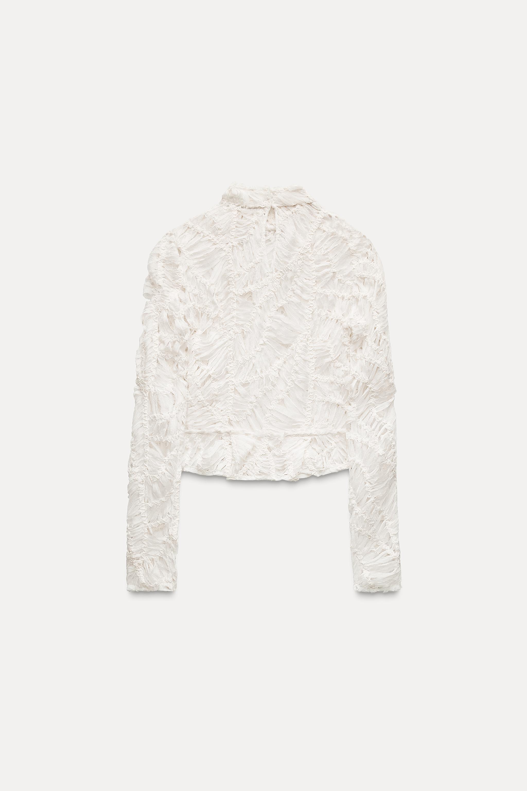 andmary Mew frill tops Black
