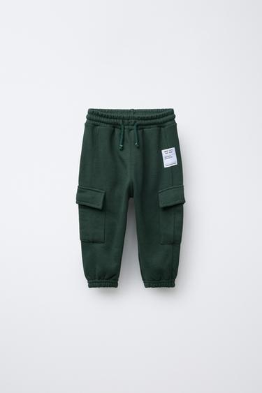 PANTALÓN JOGGER CARGO - Verde de Zara - Imagen 0