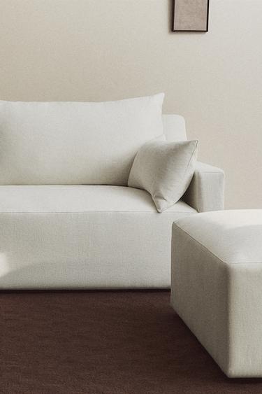 WASHED LINEN SOFA - Oyster-white by Zara
