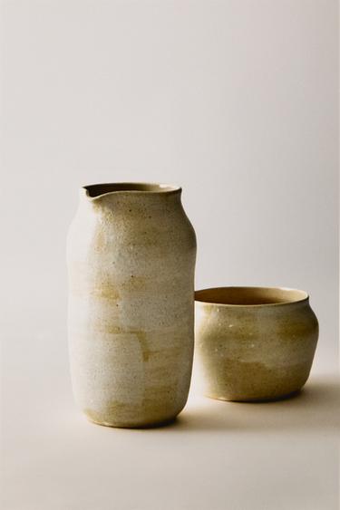 Zaras NATTDUKSBORD I KERAMIK (SET OM 2) - Naturfärg