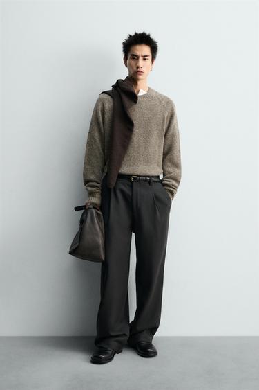 JERSEY RELAXED FIT TEXTURA - Beige de Zara - Imagen 0