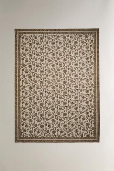 FLORAL PRINT RUG - Pink by Zara - Image 1