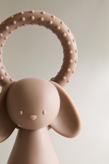 ANNEAU DE DENTITION BÉBÉ SILICONE LAPIN - Marron de Zara - Image 2