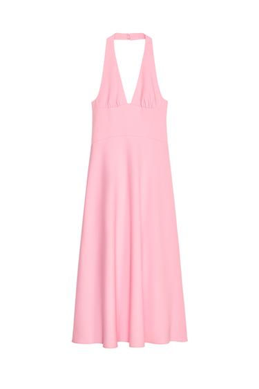 HALTER MIDI DRESS