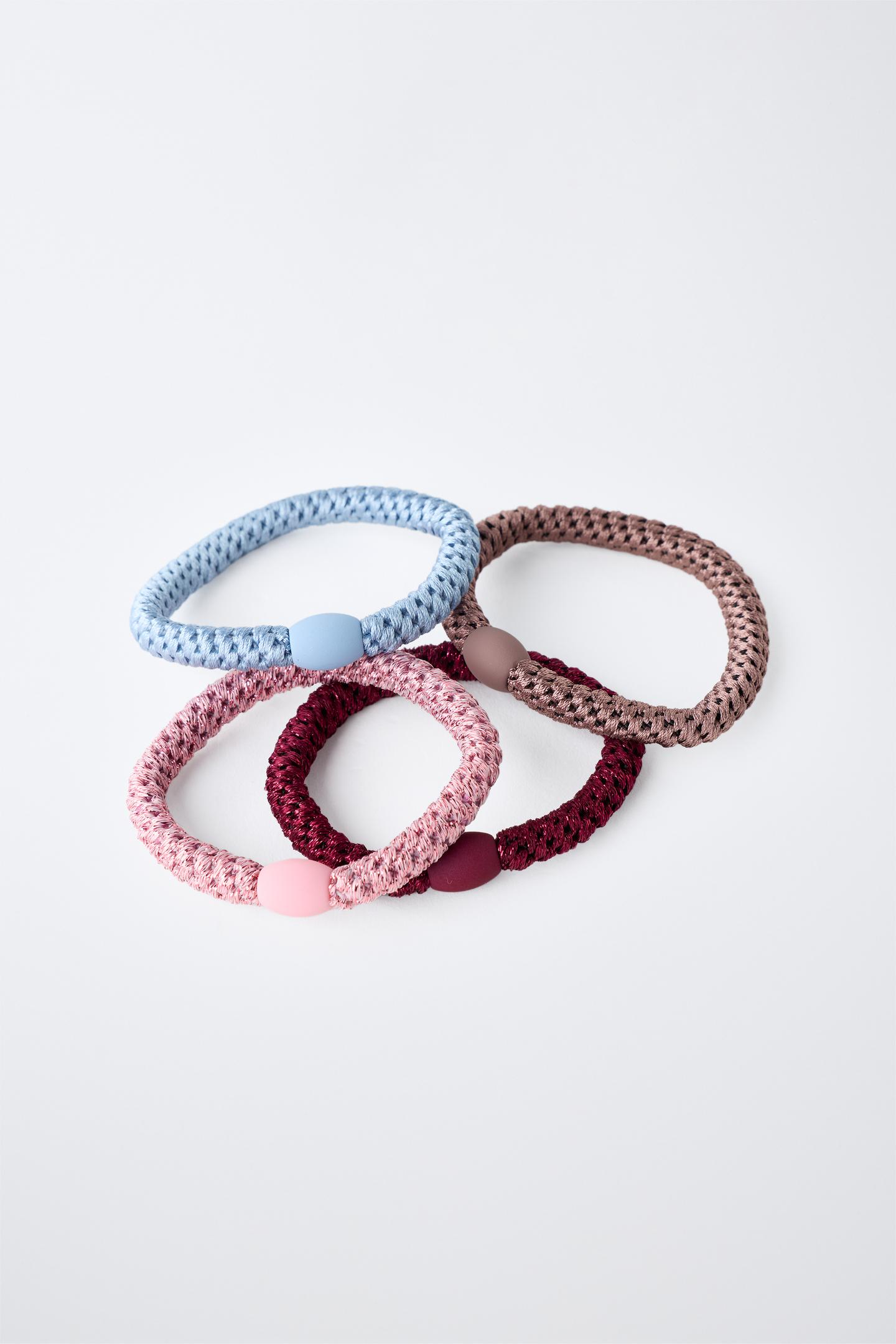 Детские аксессуары для волос Zara 4-PACK Elastic Hair Ties, цвет: Разноцветный — фото 3