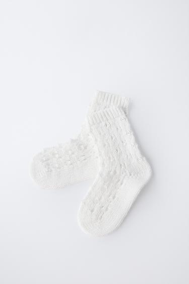 OPEN-KNIT SOCKS - White by Zara - Image 2
