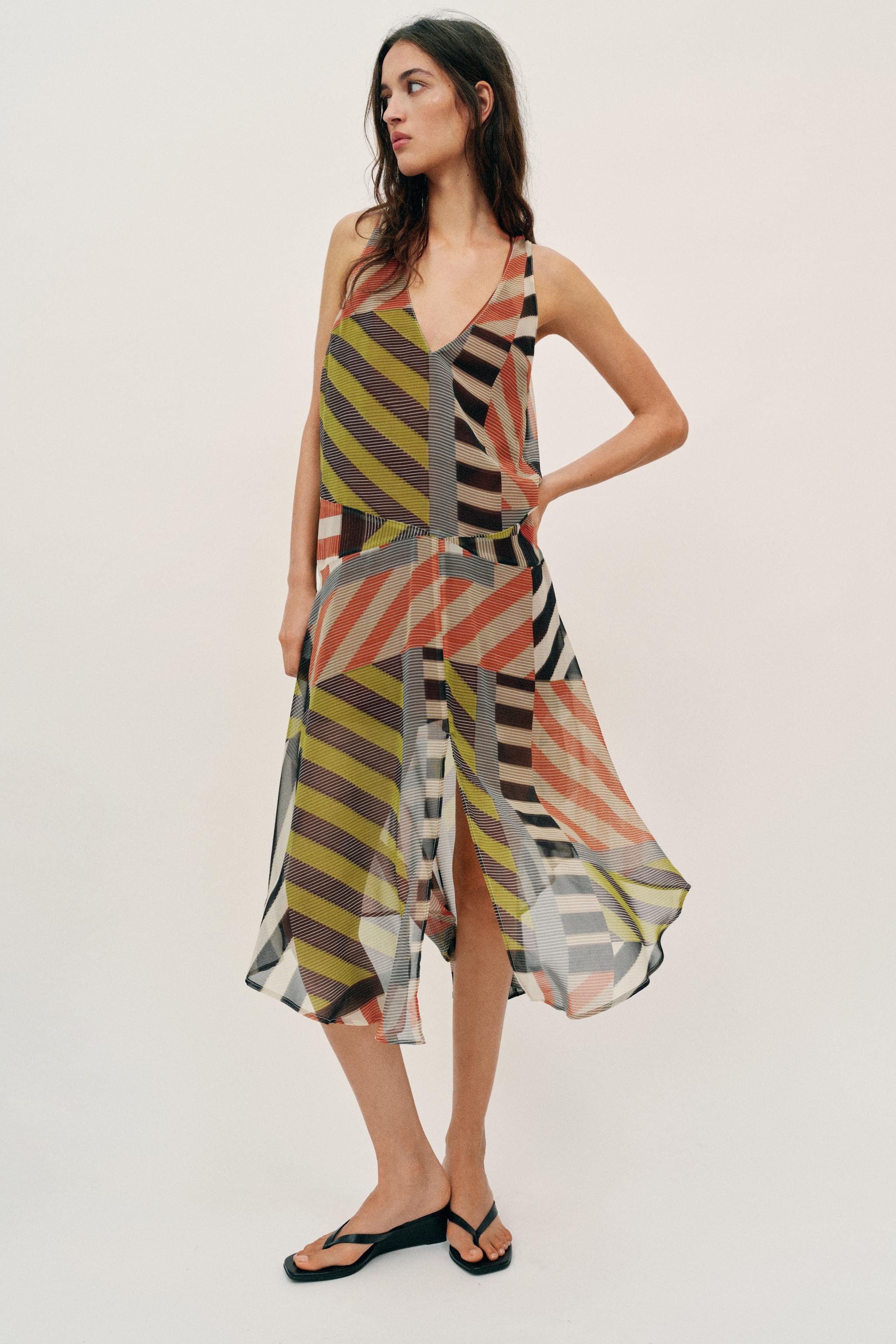 PATCHWORK PRINT DRESS - Multicolored | ZARA United States