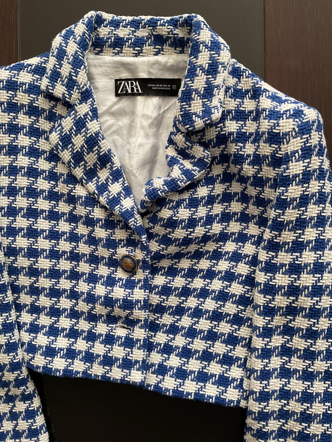 TEXTURED CROPPED BLAZER - Image 3