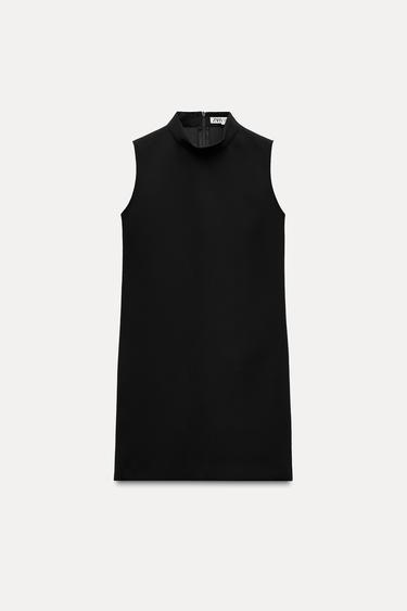 Zara SLEEVELESS MINI DRESS ZW COLLECTION - Black