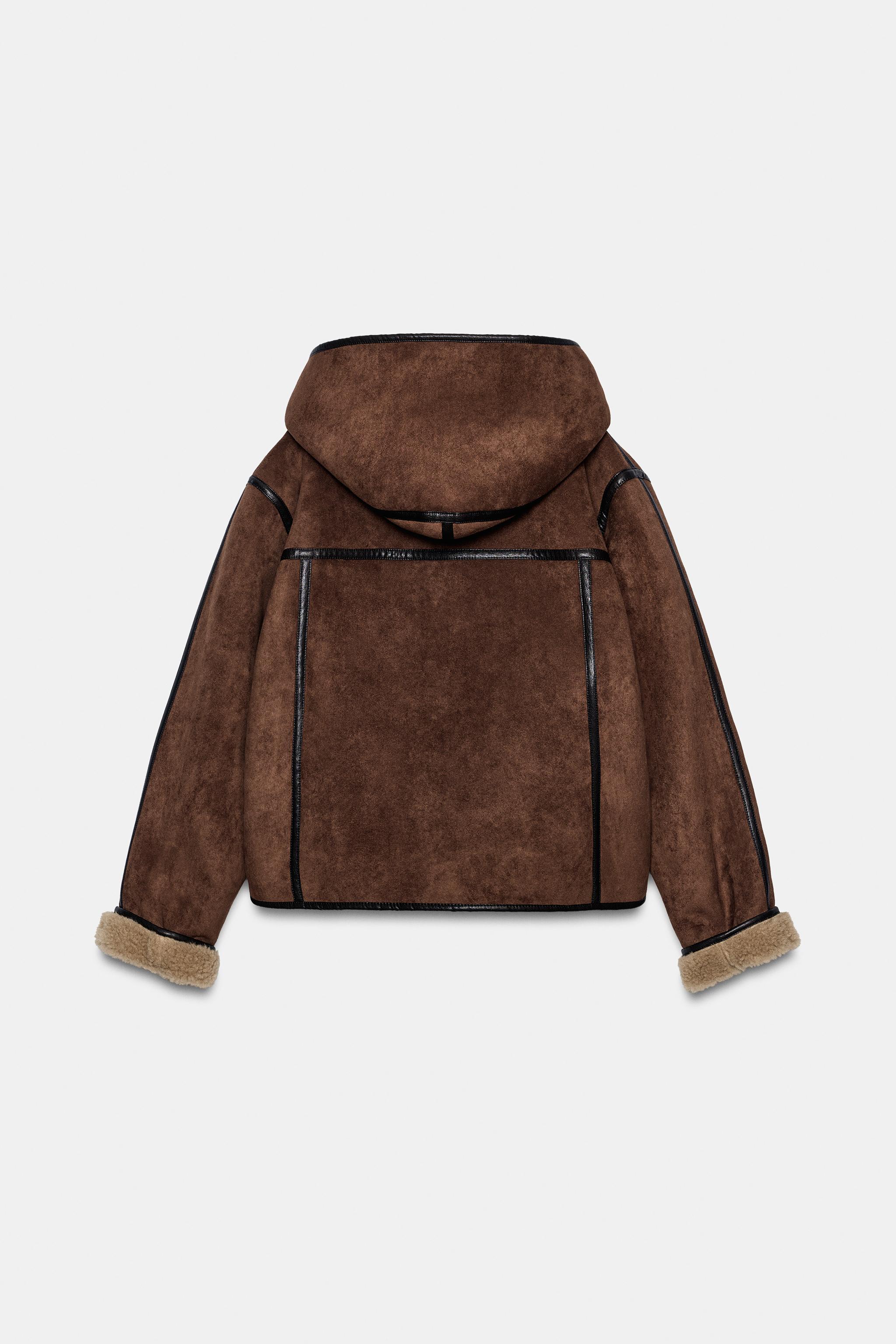 BLOUSON DOUBLE FACE CAPUCHE