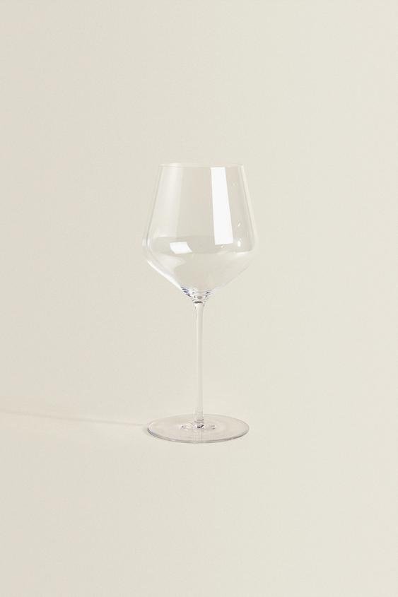 BLOWN CRYSTALLINE WINE GLASS ZARA United States