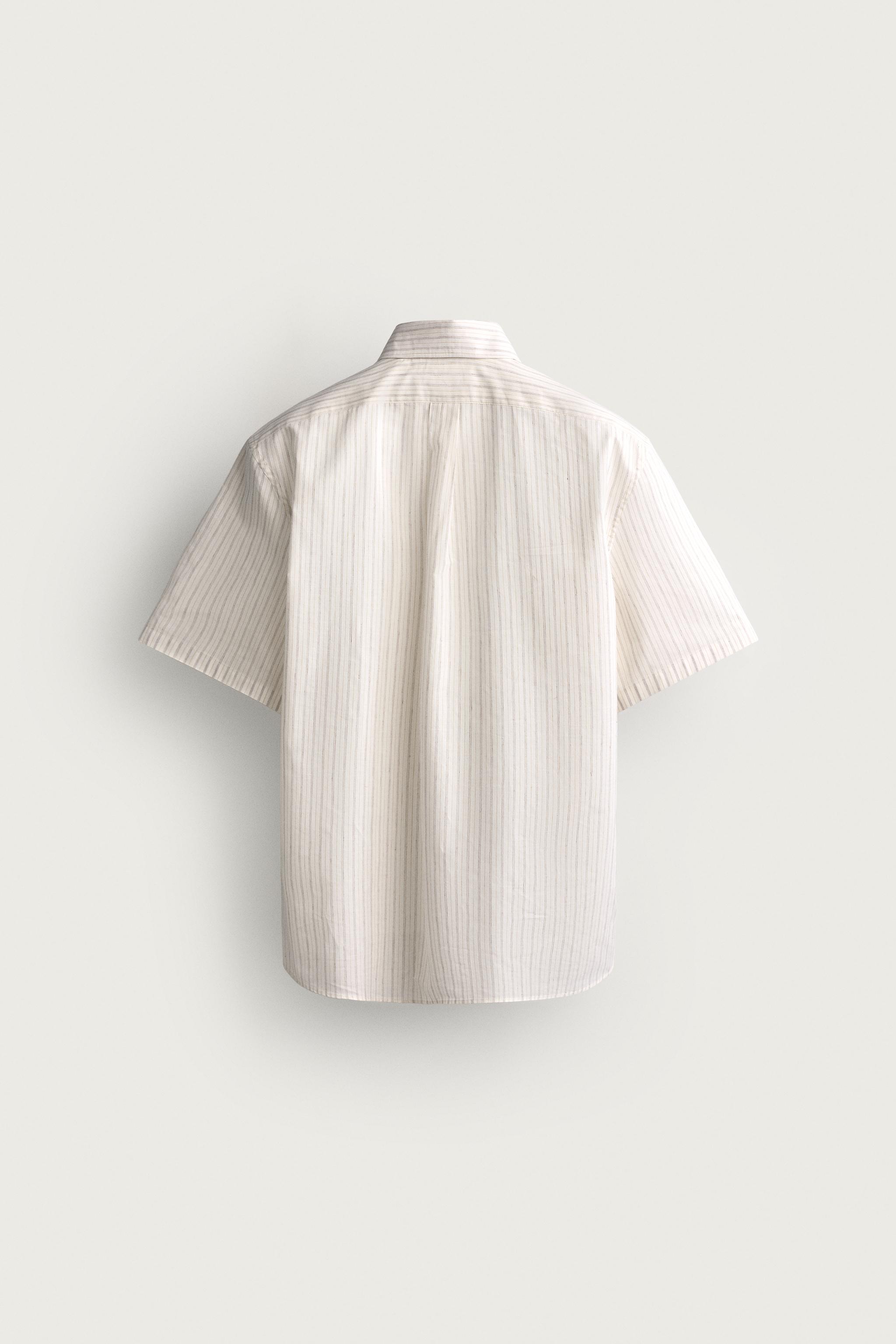 CHEMISE REGULAR FIT JACQUARD À RAYURES