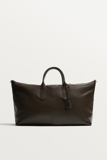 LEREN SHOPPER - Bruin van Zara