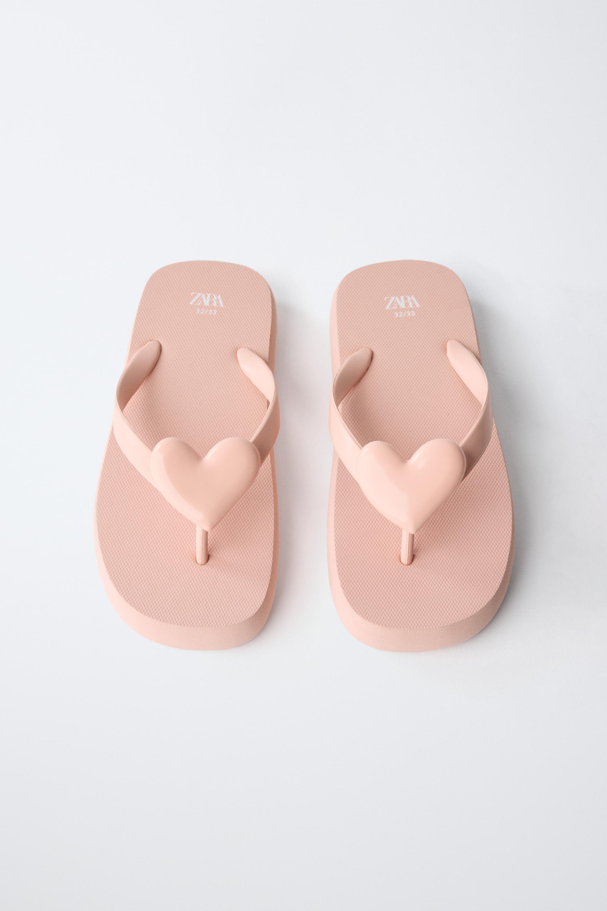 Детские сандалии Zara HEART POOL SLIDES — фото 4