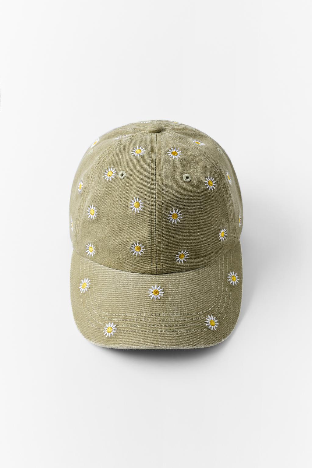 FLORAL EMBROIDERY TWILL CAP