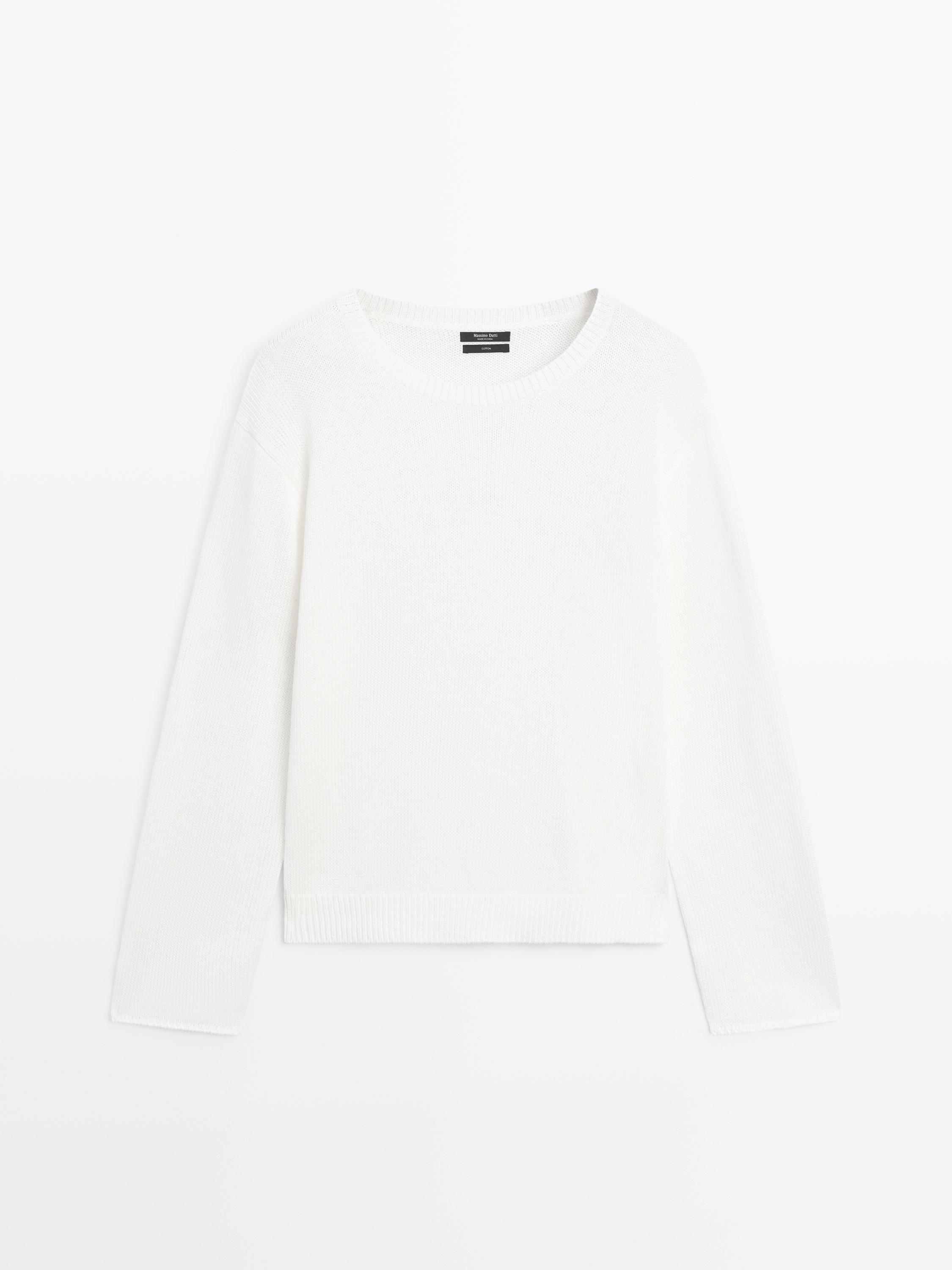 Pull en maille 100 % coton mercerisé