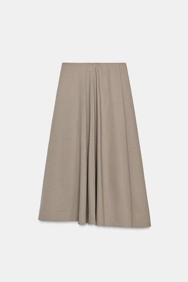 JUPE PARÉO À BOUCLE ZW COLLECTION - Vison de Zara - Image 5