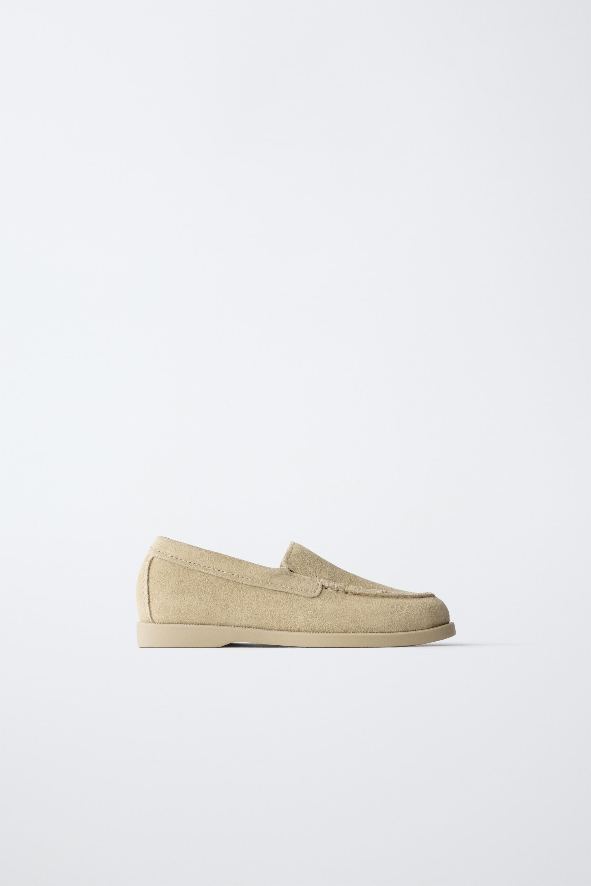 LEATHER LOAFERS — Sandy Brown