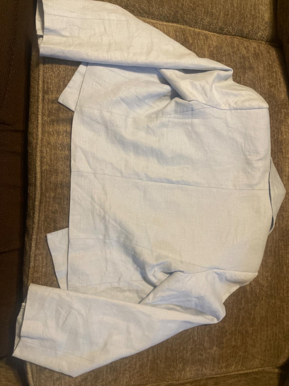 CROP LINEN BLAZER - Image 2