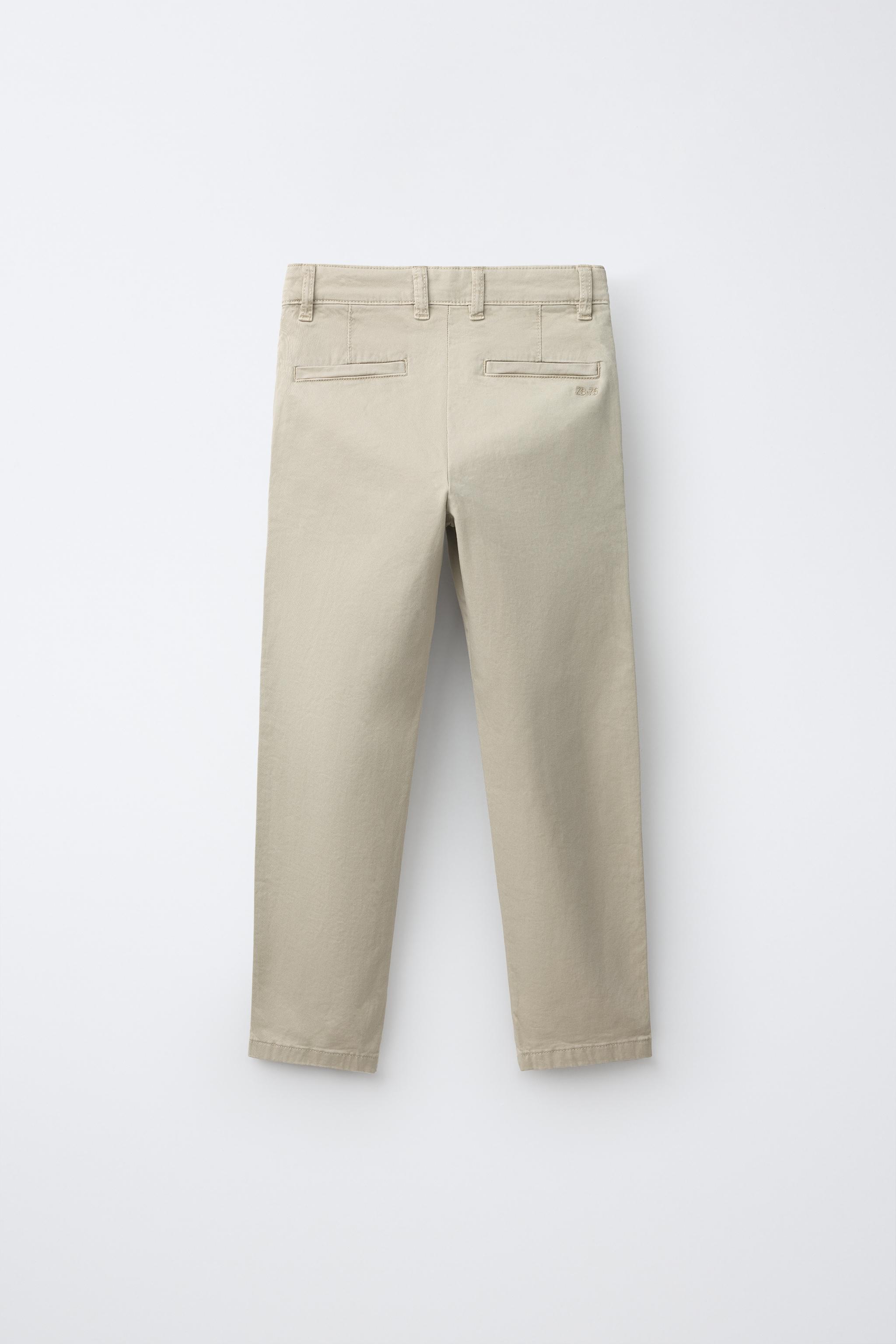 BASIC CHINO PANTS — Beige