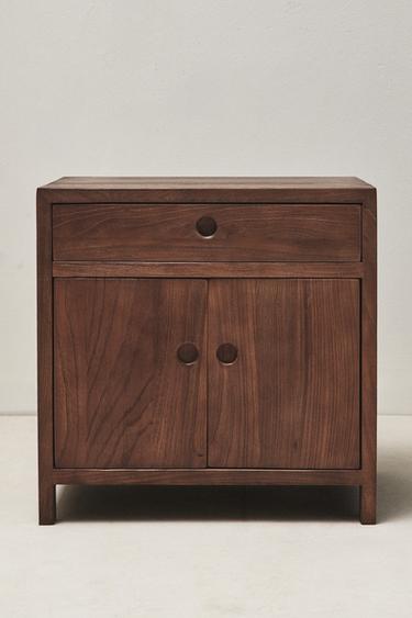 ELM WOOD SIDE TABLE - Brown by Zara