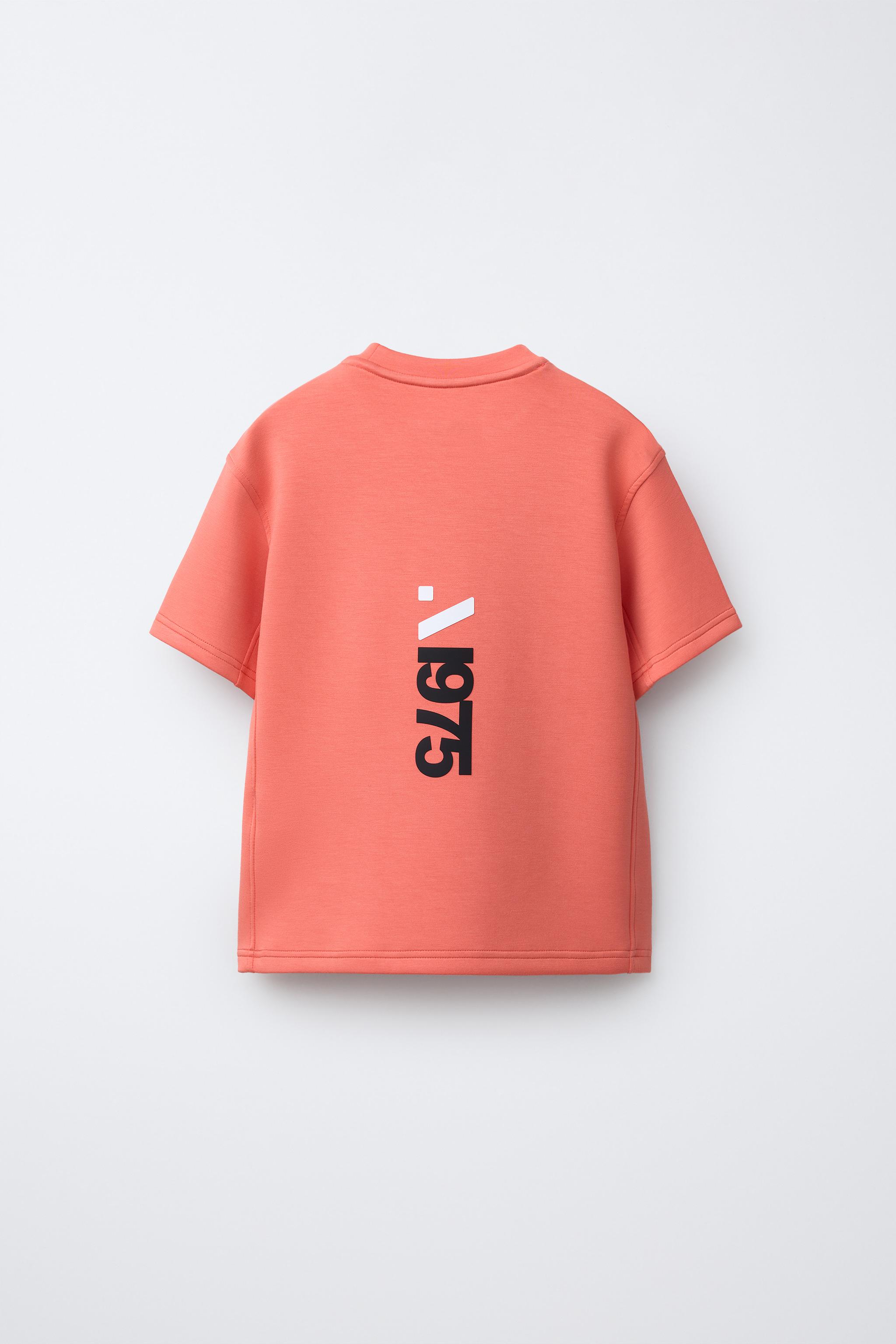 SPORTY T-SHIRT WITH MODAL - Coral | ZARA United States