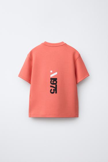 T-SHIRT SPORT AVEC MODAL - Corail de Zara - Image 1