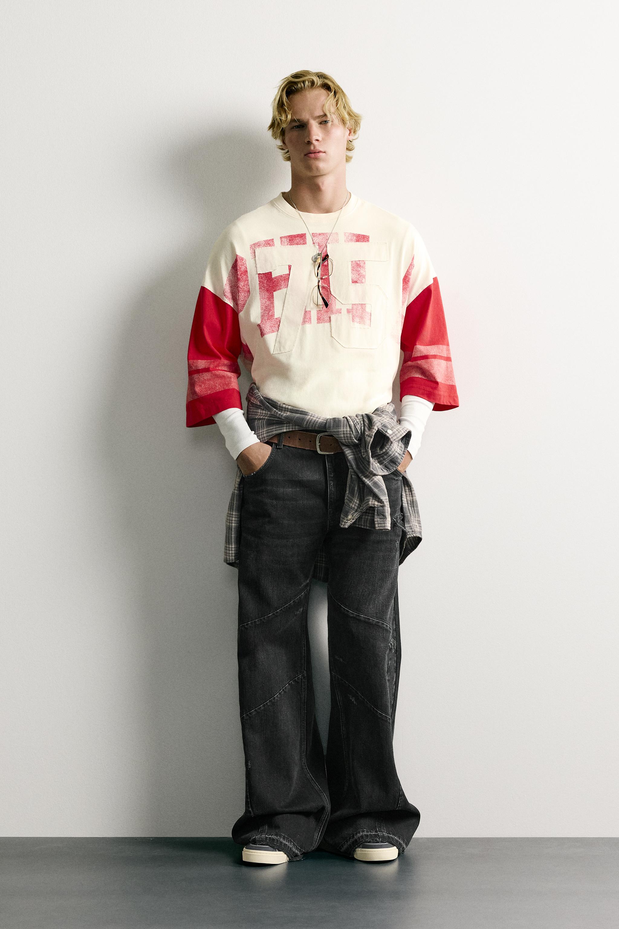SEAMED FLARE FIT JEANS