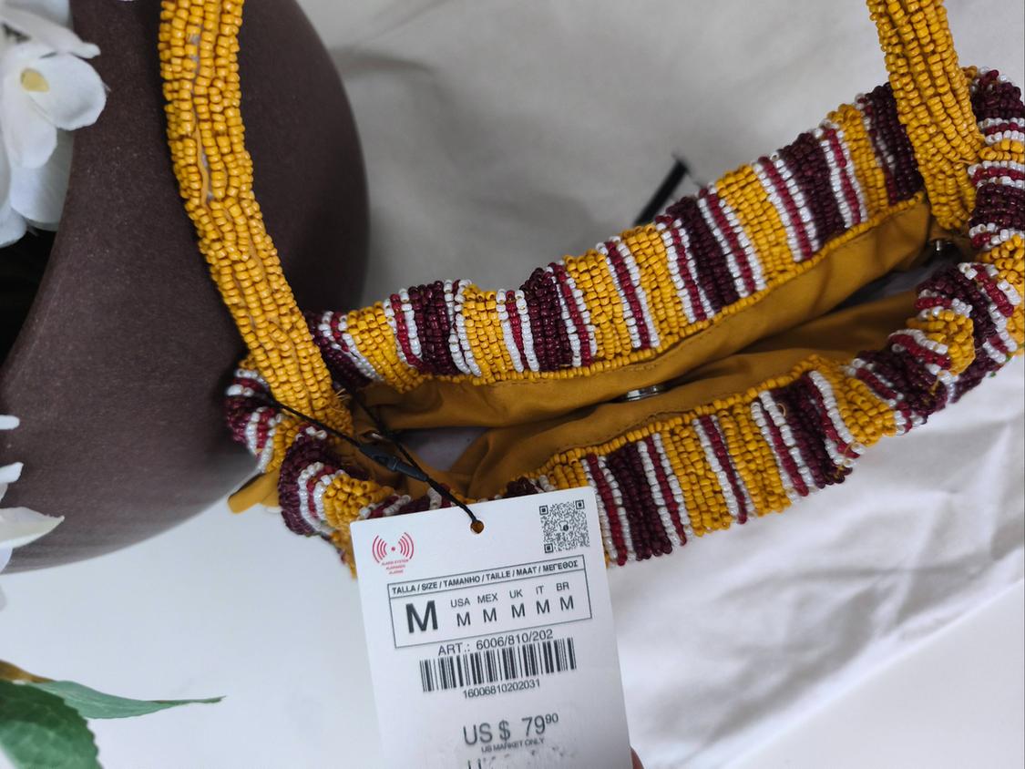MINI BEADED SHOULDER BAG - Image 8