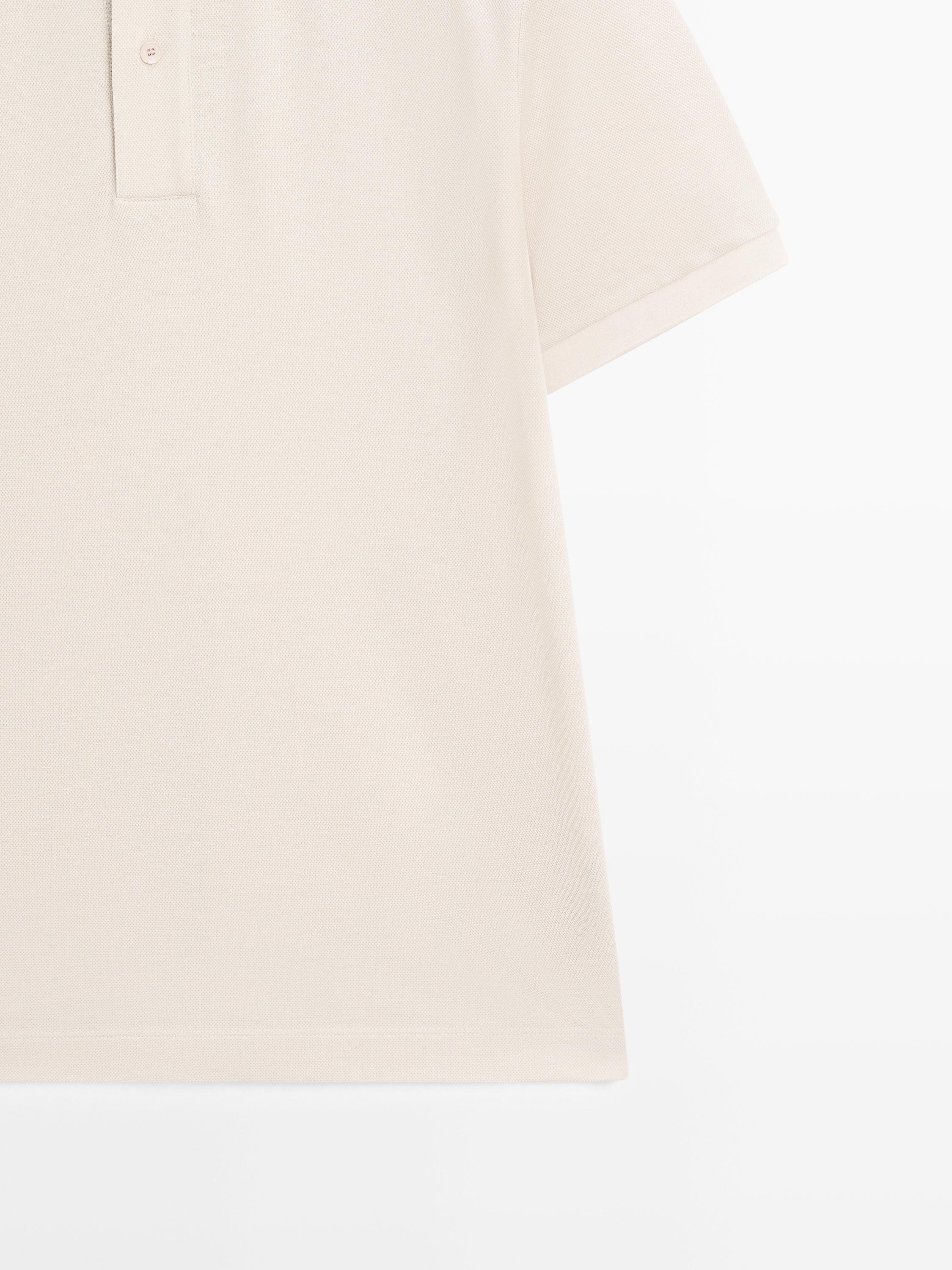 Short sleeve polo shirt with contrast detail