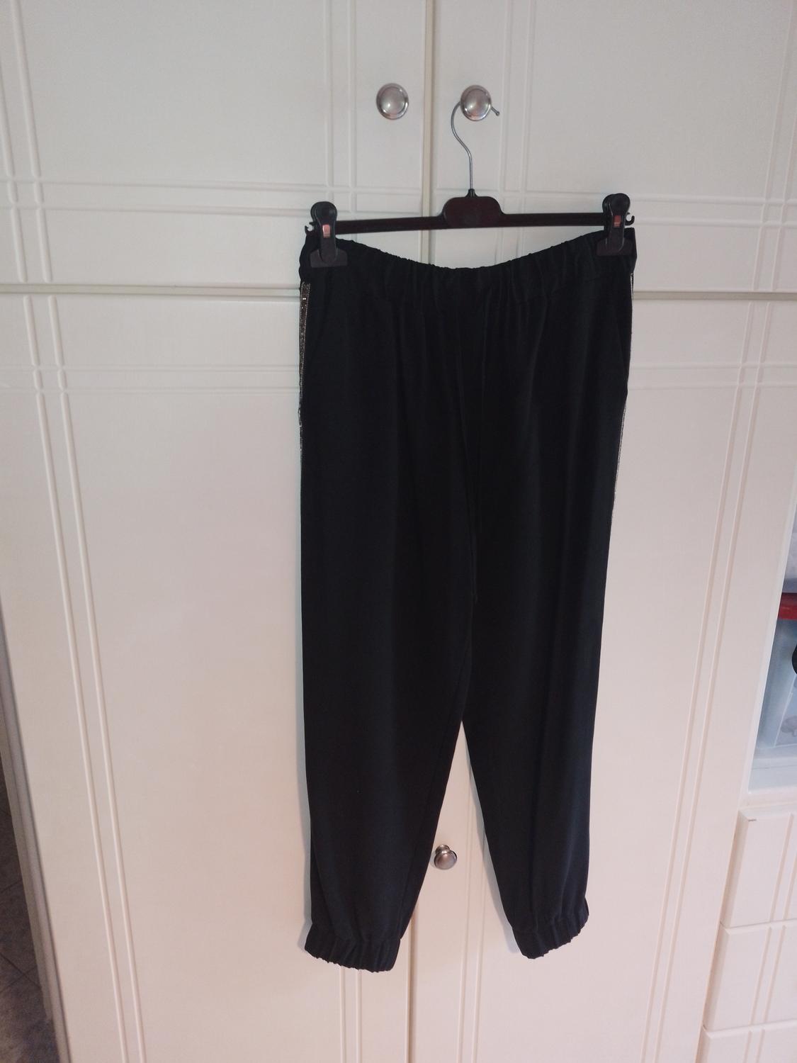 JOGGER TROUSERS WITH SHINY SIDE STRIPES - Image 2