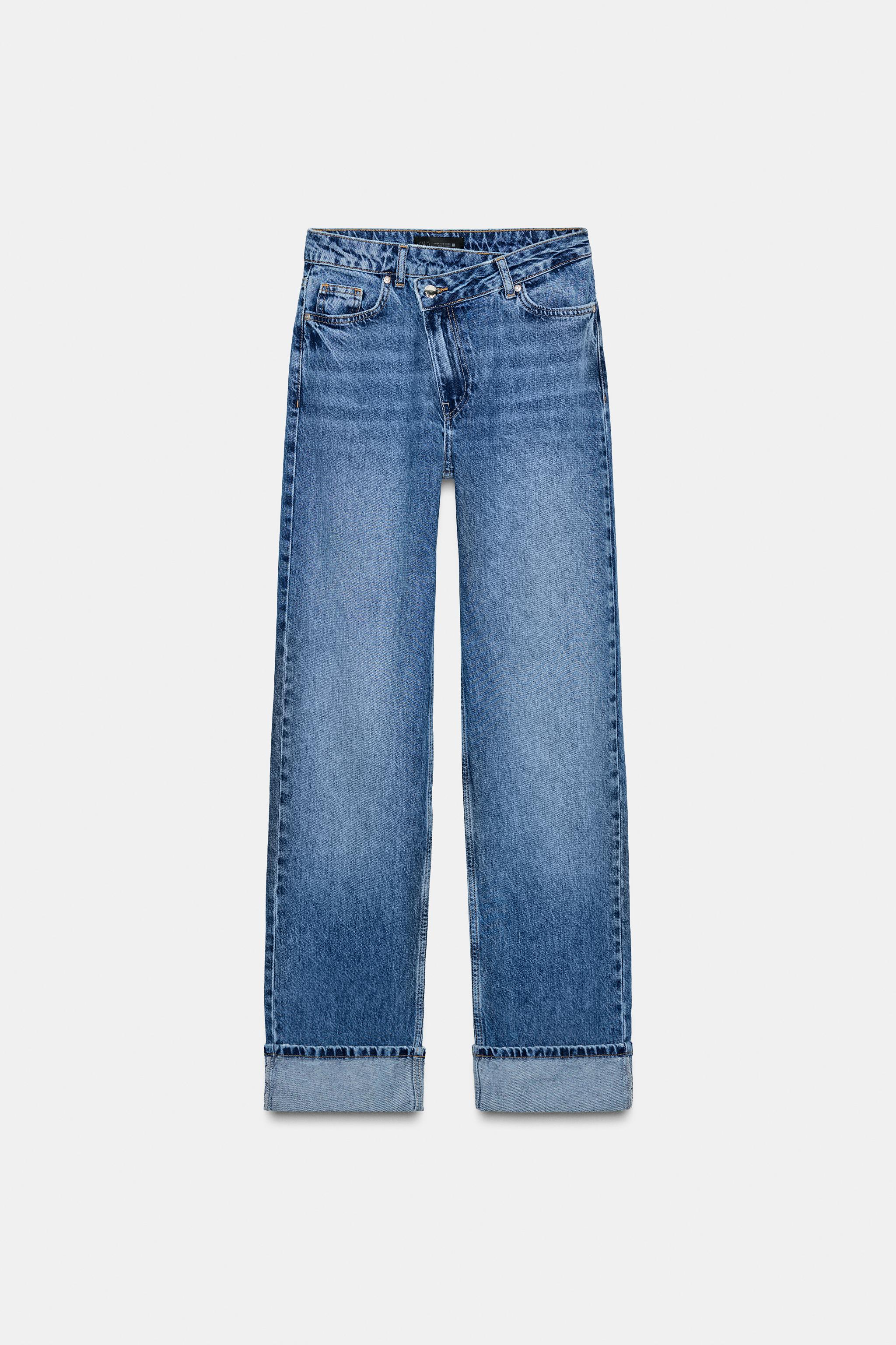 Z.09 HIGH-WAISTED STRAIGHT CROSSOVER FULL LENGTH JEANS