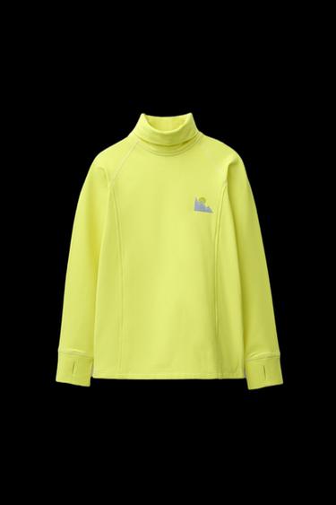 CAMISETA TÉRMICA TRANSPIRABLE SKI COLLECTION - Amarillo flúor de Zara - Imagen 0