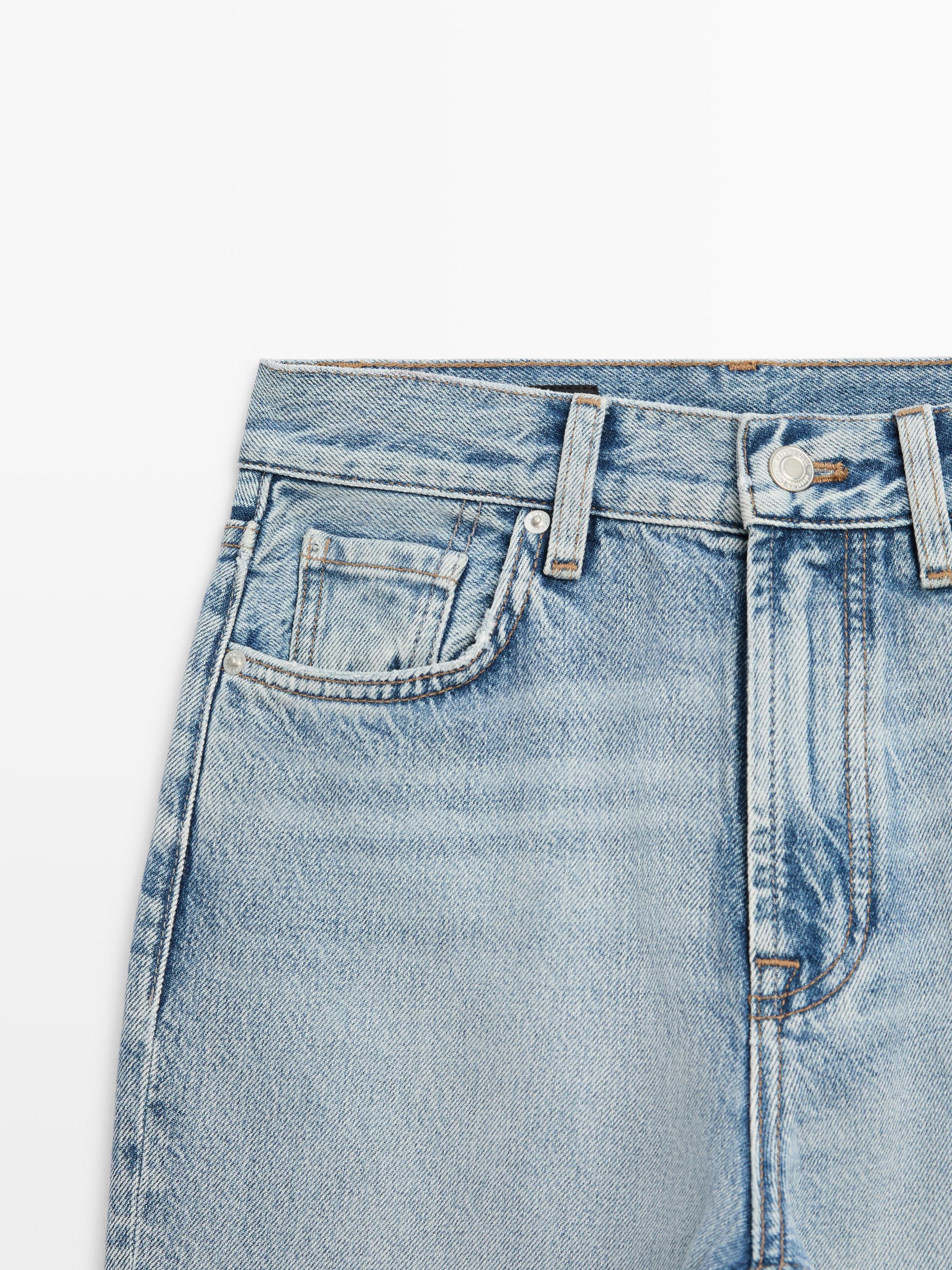 Jean straight taille haute