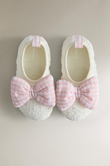 BALLERINE ENFANT NŒUD - Beige de Zara - Image 1