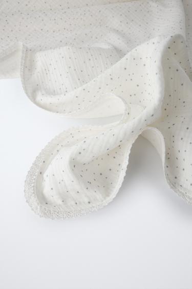 COUVERTURE À TEXTURE ÉTOILES - Écru de Zara - Image 2