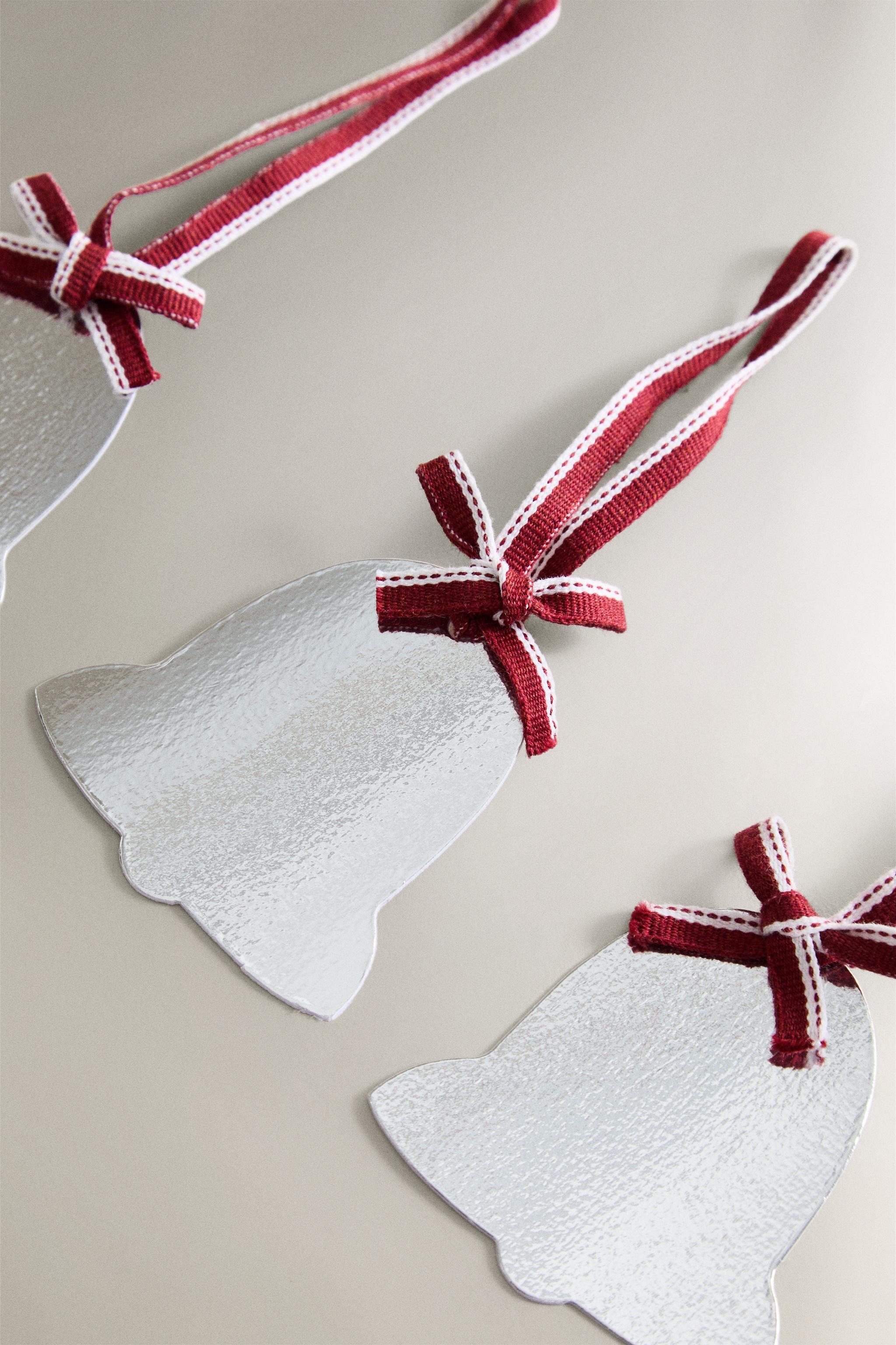 LOT ÉTIQUETTES CADEAUX CLOCHES NOËL (LOT DE 12)